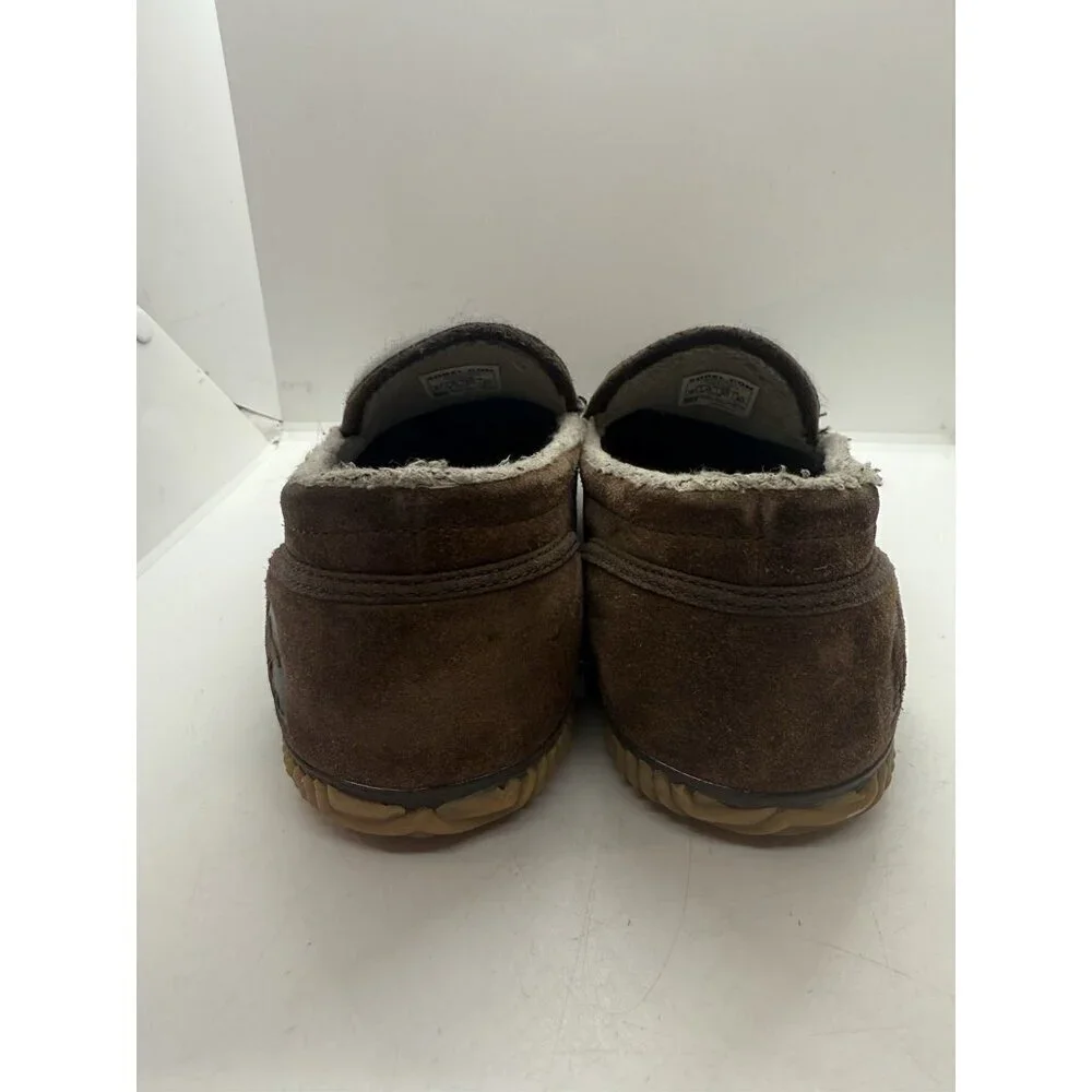 Sorel Dude Brown Suede Leather Moc MN2025-256 Casual Loafers Slippers Men’s 10.5